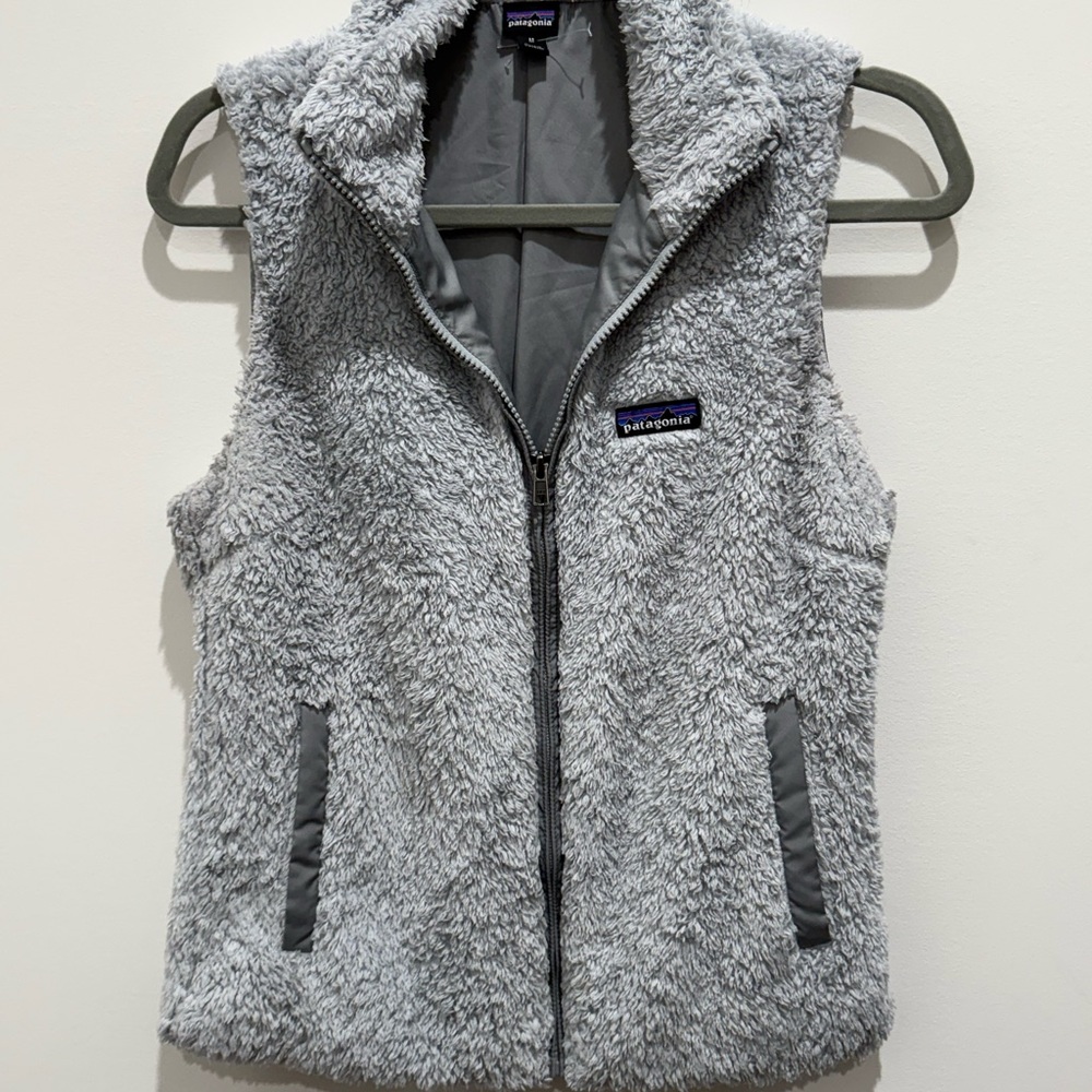 Patagonia Fuzzy Gray Vest